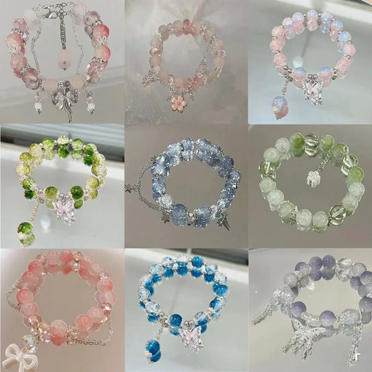 2024 New Simple Beads Crystal Bracelet for Women